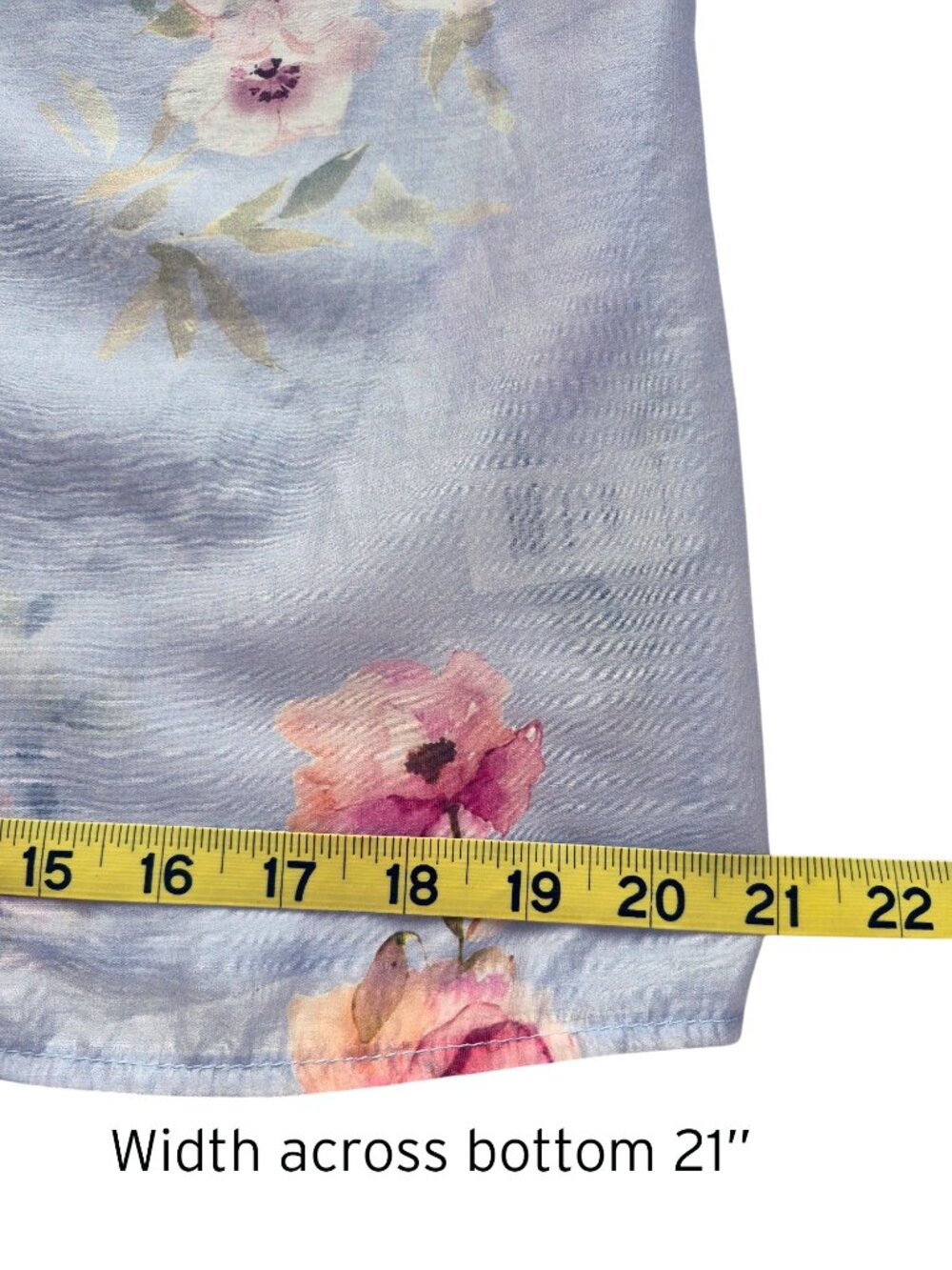 Lucky & Coco Lightweight Puff Sleeve Loose fit Floral Semi Sheer Blouse S - Picture 14 of 15